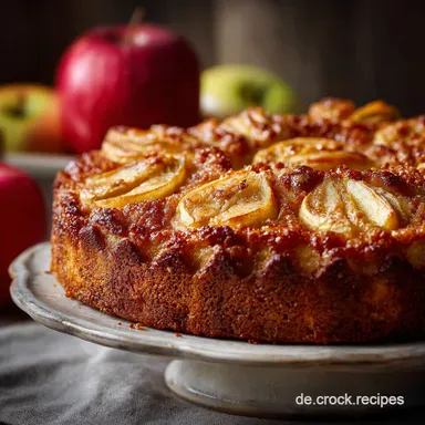 Klassischer Apfelkuchen: Omas bestes Rezept mit M&uuml;rbeteig und Gitter Rezeptkarte