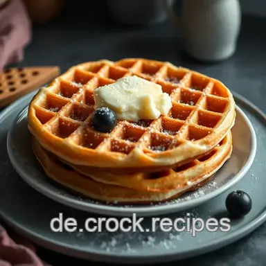 Klassischer Waffelteig: Fluffige & Knusprige Waffeln zum Verlieben Rezeptkarte