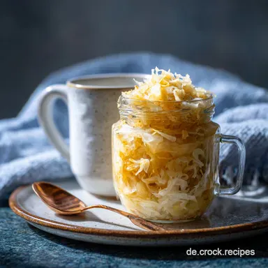 Gekochtes Sauerkraut: Klassisch Kochen mit Speck Rezeptkarte