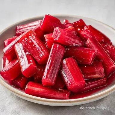 Rhabarberkompott f&uuml;r 4 Personen Rezeptkarte