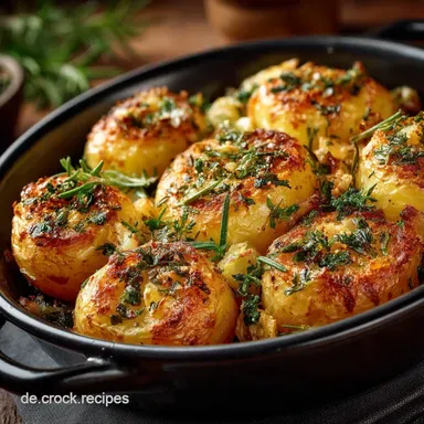 Das beste Rosmarinkartoffeln Rezept Ofenkartoffeln richtig knusprig Rezeptkarte