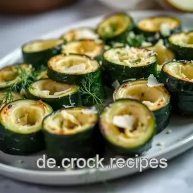 Die besten Vorspeisen-Rezepte: Knusprige Zucchini-R&ouml;llchen mit Frischk&auml;se Rezeptkarte