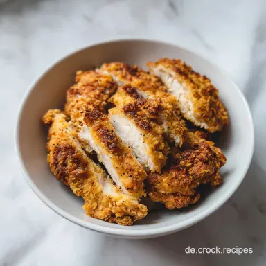 Heissluftfritteuse Rezept Airfryer mit knusprigem H&auml;hnchen (20 Min) Rezeptkarte