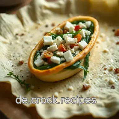 Köstliche Blätterteigrezepte: Herrlich gefüllte Schnecken mit Spinat und Feta Rezeptkarte