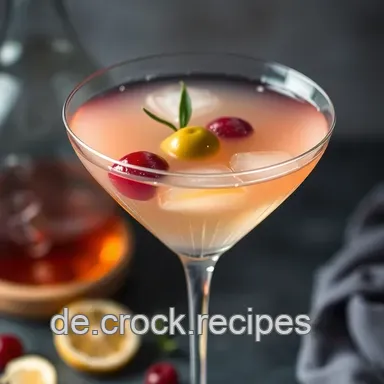Kreative Cocktails im Martini-Glas: Klassische und Fruchtige Variationen Rezeptkarte