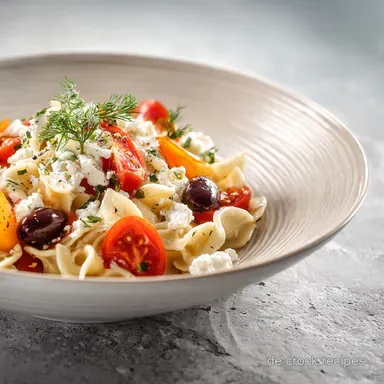 Kritharaki Salat: Der beste Griechische Nudelsalat Rezeptkarte