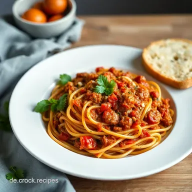 Linsen Bolognese: Mein liebstes vegetarisches Soulfood! Rezeptkarte