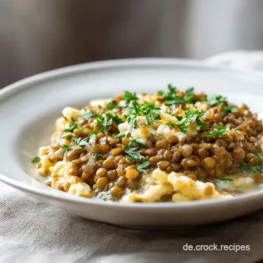 Linsen mit Sp&auml;tzlen Rezept f&uuml;r 4 Portionen Rezeptkarte