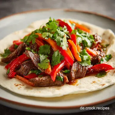 Mexikanische Fajitas f&uuml;r 4 Portionen Rezeptkarte