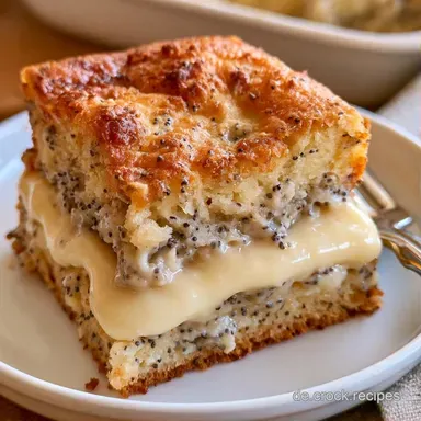 Mohnkuchen mit Pudding f&uuml;r 15 St&uuml;cke Rezeptkarte