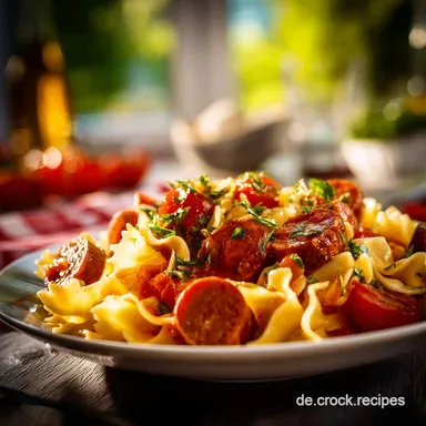 Nudeln mit Tomatenso&szlig;e und Wurst Das beste DDR Nudeln Klassiker Rezept