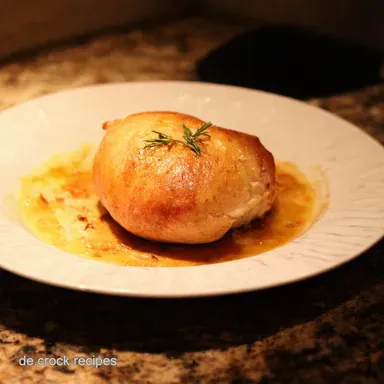 Zwiebel Sahne H&auml;hnchen aus dem Ofen Omas bestes Rezept Rezeptkarte