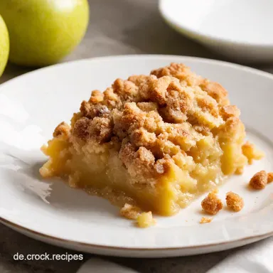 Omas Apfel Crumble Originalrezept So einfach knusprig Rezeptkarte