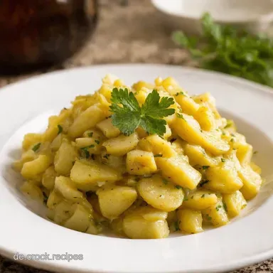Omas Kartoffelsalat mit Br&uuml;he Rezept wie von Oma Rezeptkarte