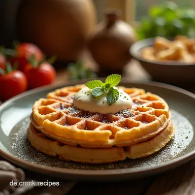 Omas Geheimnis Waffeln Rezept Fluffig wie von Wolke 7 Rezeptkarte