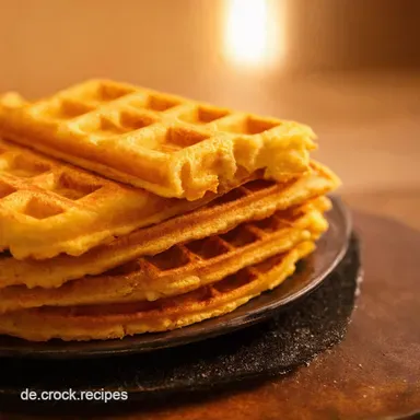 Omas Waffelteig Rezept Goldene Waffeln wie von Oma Rezeptkarte