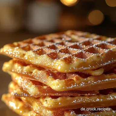Omas Waffelrezept Luftige Waffeln wie von Oma 2025 Edition Rezeptkarte