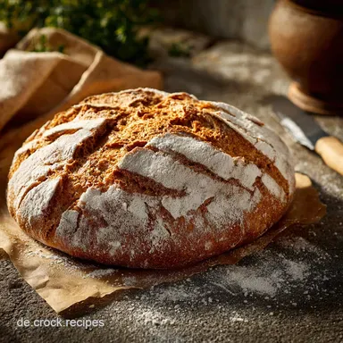 Bauernbrot Rezept Traditionelles Brot selber backen mit Sauerteig Rezeptkarte