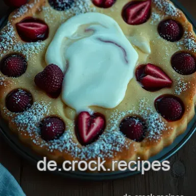 Das beste pfannkuchen rezept: Himbeer-Pfannkuchen mit Vanillesauce Rezeptkarte