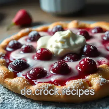 Das beste pfannkuchen rezept: Himbeer-Pfannkuchen mit Vanillesauce