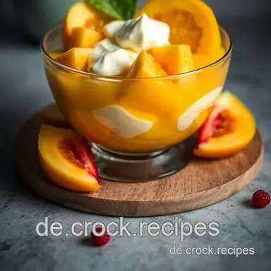 Pfirsich-Maracuja-Traum: Ein erfrischendes Sommerdessert, das begeistert Rezeptkarte