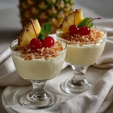 Pia Colada Mousse Fantastisches Dessert: Wolkenleichte Tropencreme