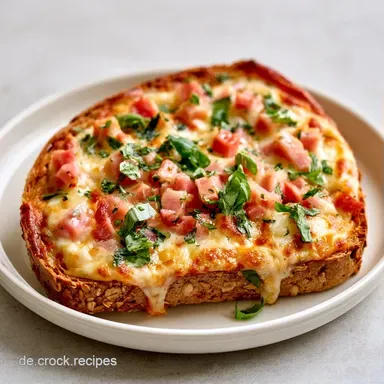 Pizza Toast Airfryer in 10 Minuten Rezeptkarte