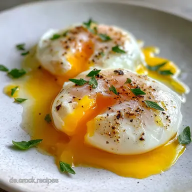 Pochiertes Ei aus dem Thermomix: Seidiges Eiklar, Schlotziger Kern