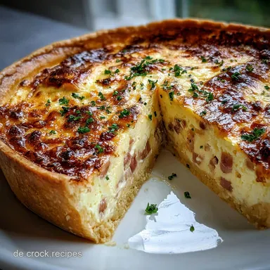 Quiche Lorraine: Franz&ouml;sischer Klassiker mit Speck & Muskat Rezeptkarte