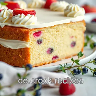 Regenbogenkuchen-Glück: Bunter Kuchen für deine Party! Rezeptkarte