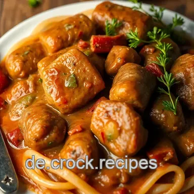 Traditionelle Rinderrouladen – Ein herzhaftes deutsches Comfort Food Rezeptkarte