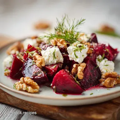 Rote Bete Wintersalat mit Apfel f&uuml;r 4 Rezeptkarte