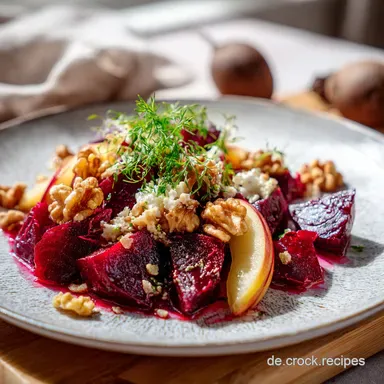 Rote Bete Wintersalat mit Apfel f&uuml;r 4