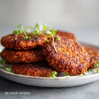 Rote Linsen Bratlinge: Knusprig in 35 Minuten Rezeptkarte