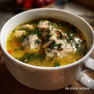 Russische Fischsuppe Ucha: Original-Rezept f&uuml;r die klare, aromatische Suppe Rezeptkarte