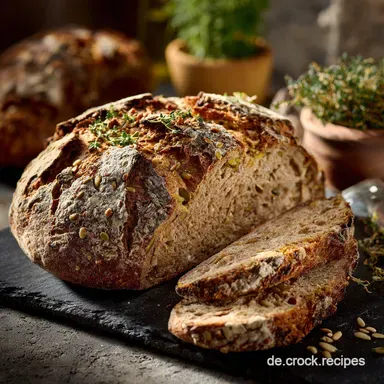 Dinkelbrot Rezept: Rustikales Saatenbrot mit Quellst&uuml;ck Rezeptkarte