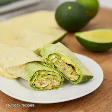 Rezepte mit Avocadocreme Saftige H&auml;hnchenWraps mit LimettenKick Rezeptkarte