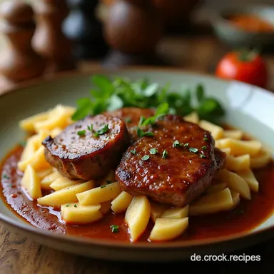 Der Perfekte Saftige Hackbraten mit Dunkler Bratensauce Rezeptkarte