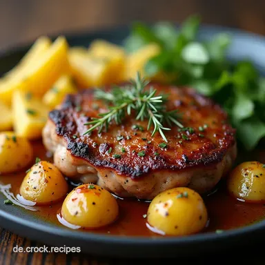Herzhafter Hackbraten mit Ofenkartoffeln Das beste Sonntagsbraten Rezept