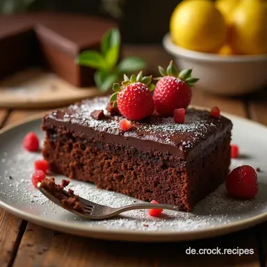 Der Saftige Schokoladenkuchen vom Blech Einfach Schnell Rezeptkarte