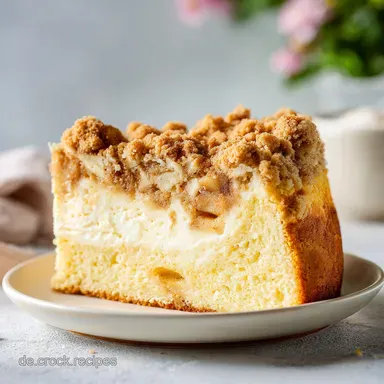 Saftiger Veganer Apfelkuchen mit Streuseln f&uuml;r 12 Personen Rezeptkarte