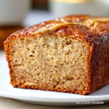 Saftiges Veganes Bananenbrot: 8 Scheiben Rezeptkarte