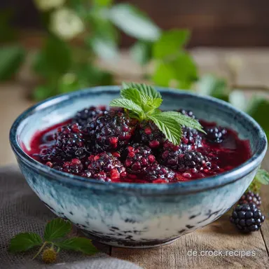 Brombeermus: Omas Samtiges, Kernfreies Rezept Rezeptkarte