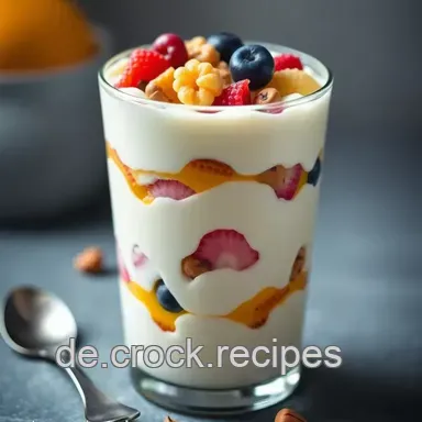 Schichtdessert im Becher – Cremiger Genuss im Glas für jeden Anlass Rezeptkarte