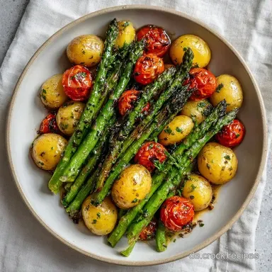 Schnelle Gr&uuml;ne Spargelpfanne in 25 Min Rezeptkarte