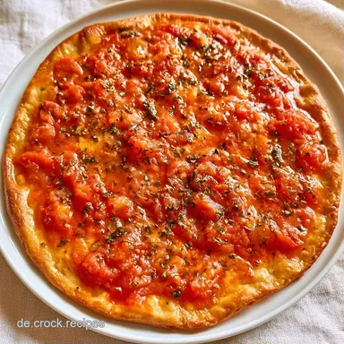 Schnelle Pizza mit Fertigteig in 25 Min Rezeptkarte