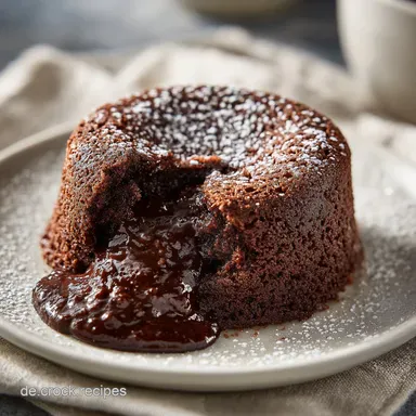 Schokok&uuml;chlein Mit Fl&uuml;ssigem Kern f&uuml;r 4 Rezeptkarte