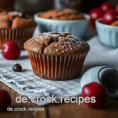 Schokoladige Kirsch-Muffins: Einfache süße Versuchung für jeden Kaffeetisch Rezeptkarte