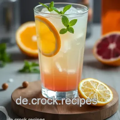 Erfrischender Sommerlicher Citrus-Cocktail im Cocktail-Shaker Rezeptkarte