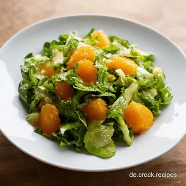 Sonniger Mhrensalat Mein Rezept mit Orangensaft Dressing Rezeptkarte